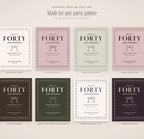 Birthday Invitation & Sign Builder Kit, any party palette