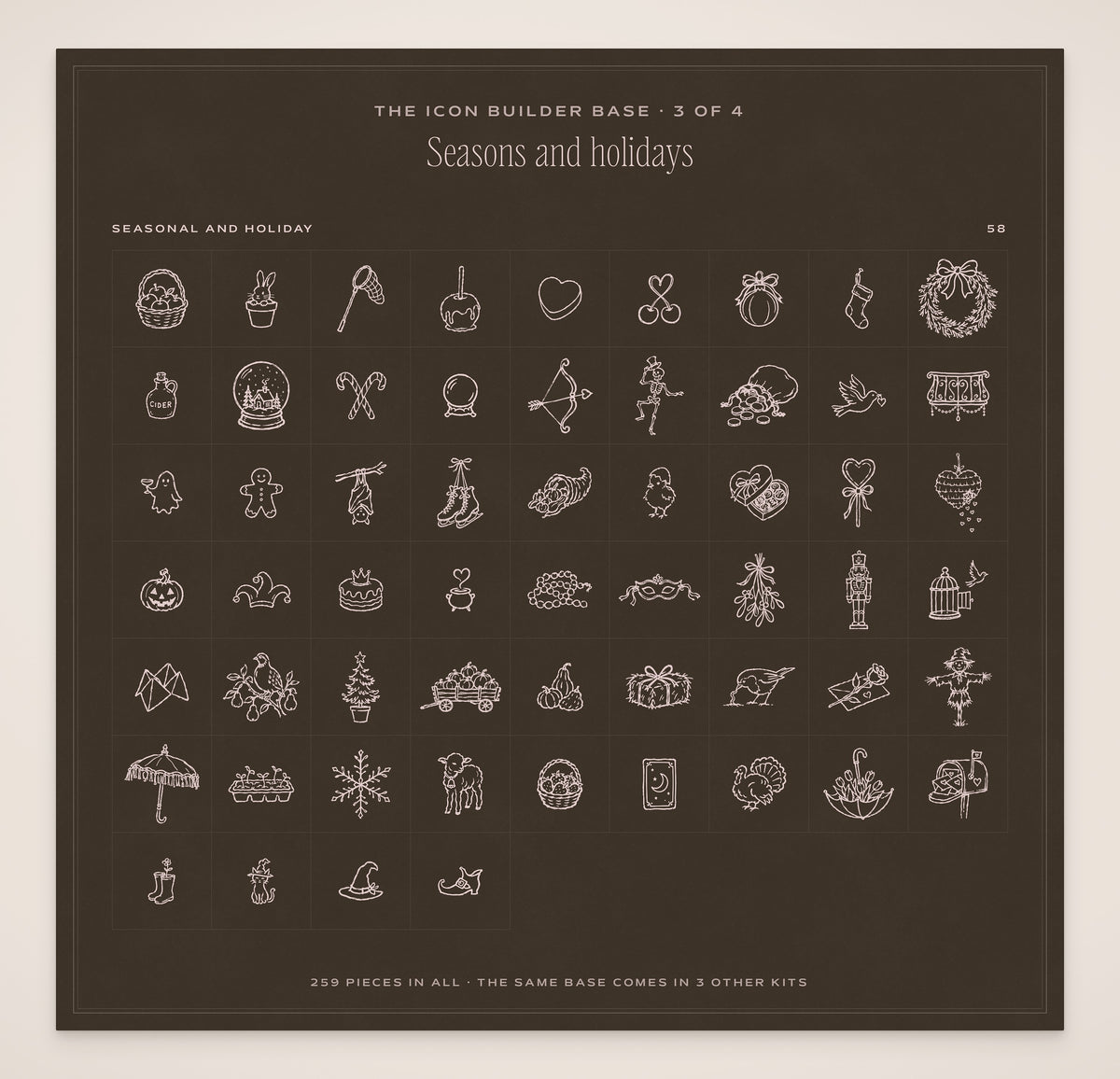 Wedding Map Builder Kit, icon base 3