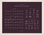 Bachelorette Crest & Logo Builder Kit, banners, bows, and toppers