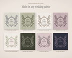 Wedding Crest & Logo Builder Kit, any wedding palette