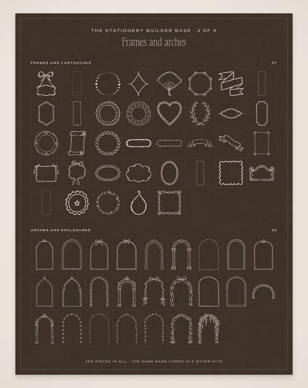 Cocktail Menu Builder Kit, stationery base 2