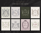 Wedding Crest & Logo Builder Kit, built from the kit