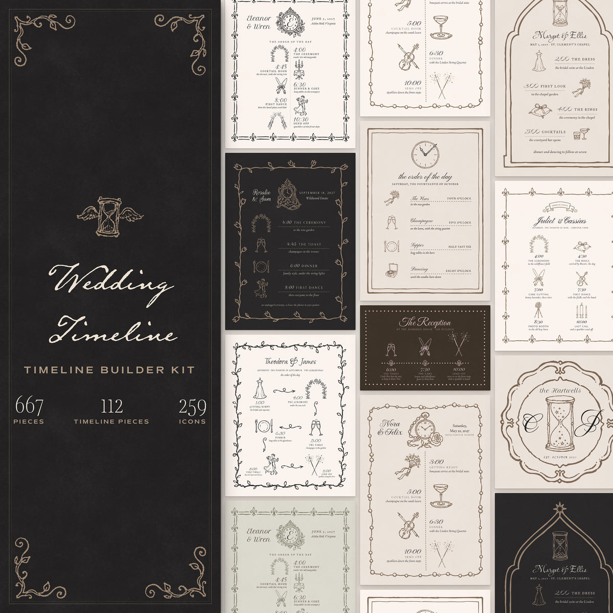 Wedding Timeline Builder Kit, cover
