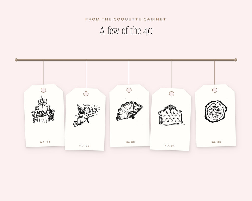 A Decadent Valentine Doodle Pack, on the rail
