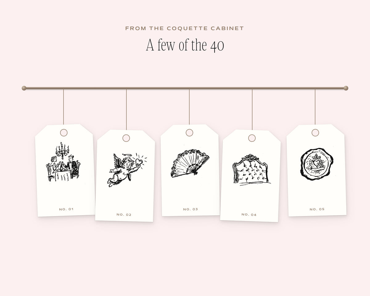 A Decadent Valentine Doodle Pack, on the rail