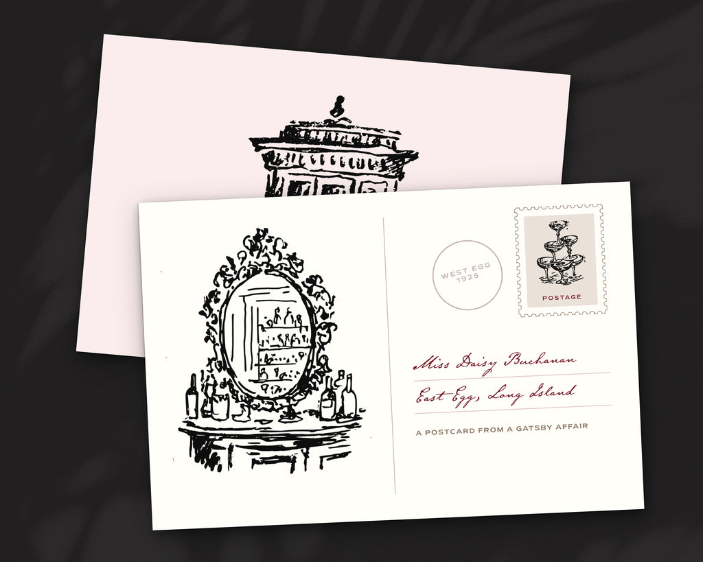 A Gatsby Affair Doodle Pack, postcard