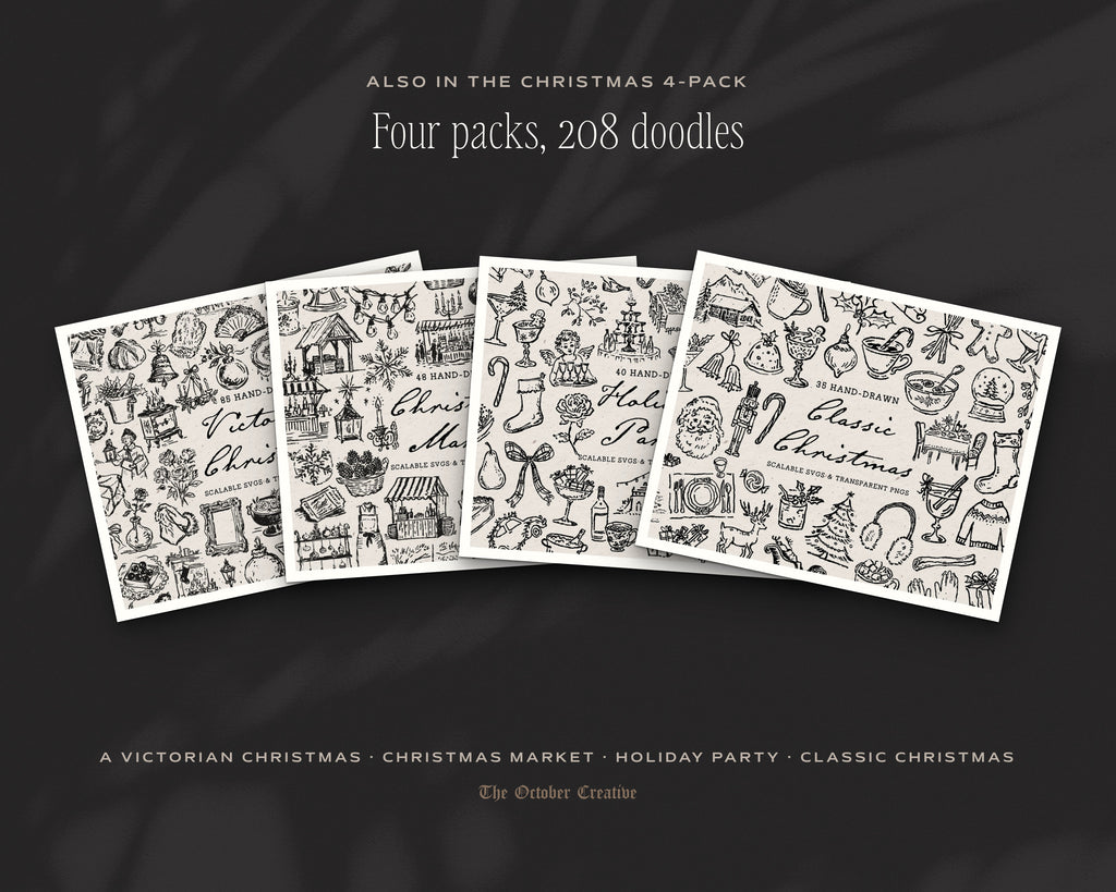 A Victorian Christmas Doodle Pack, also in the bundle