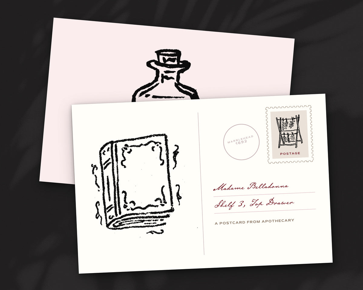 Apothecary Doodle Pack, postcard