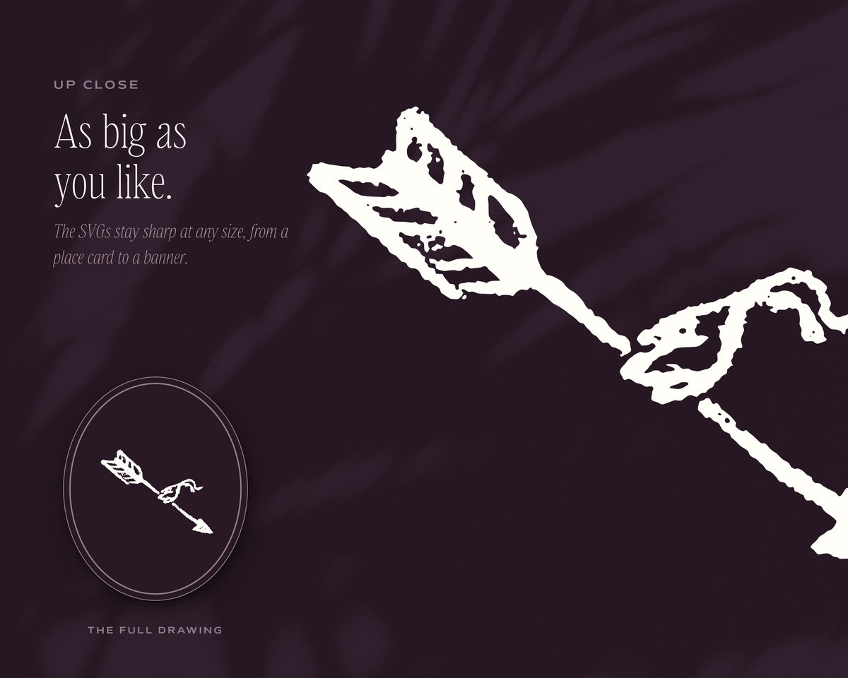 Arrow Design Assets, up close