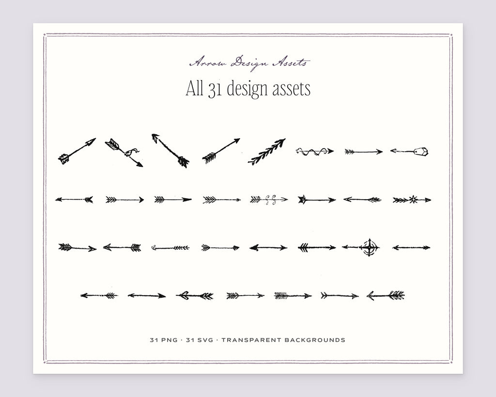 Arrow Design Assets, everything in the set