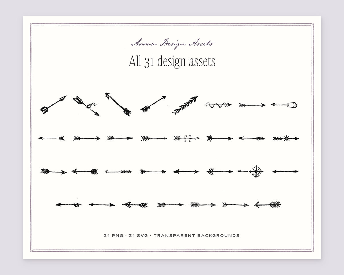 Arrow Design Assets, everything in the set