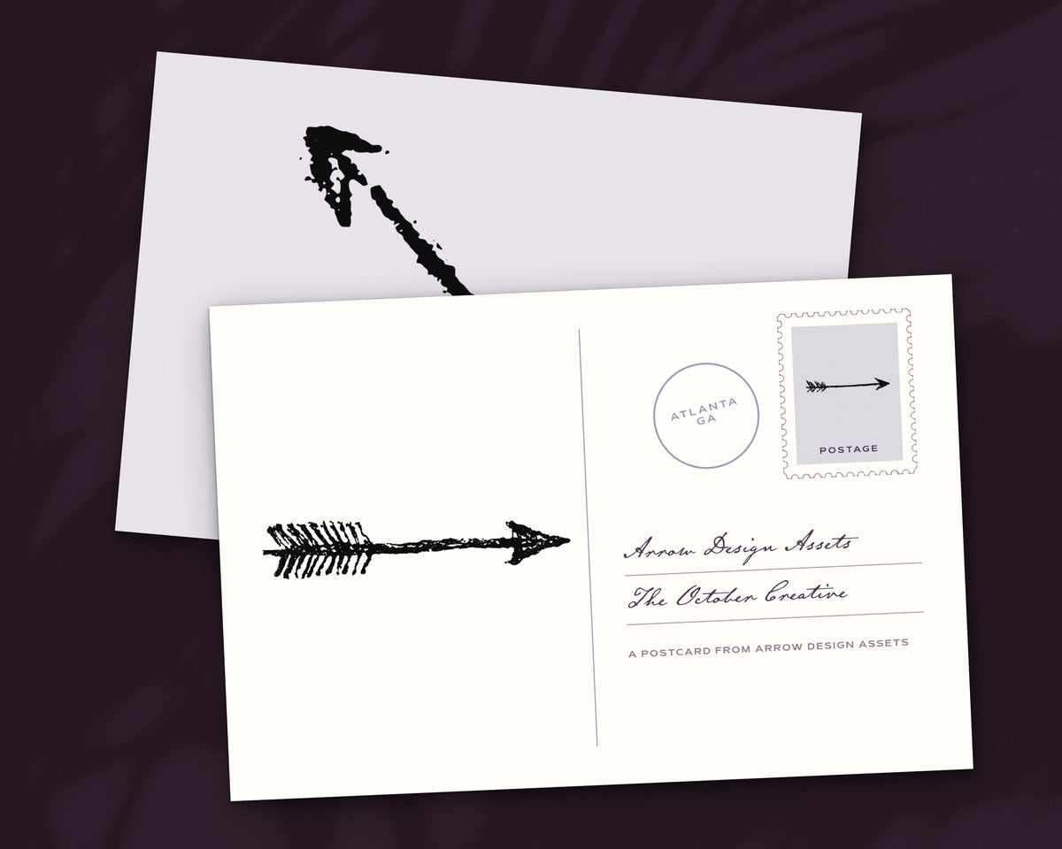Arrow Design Assets, postcard