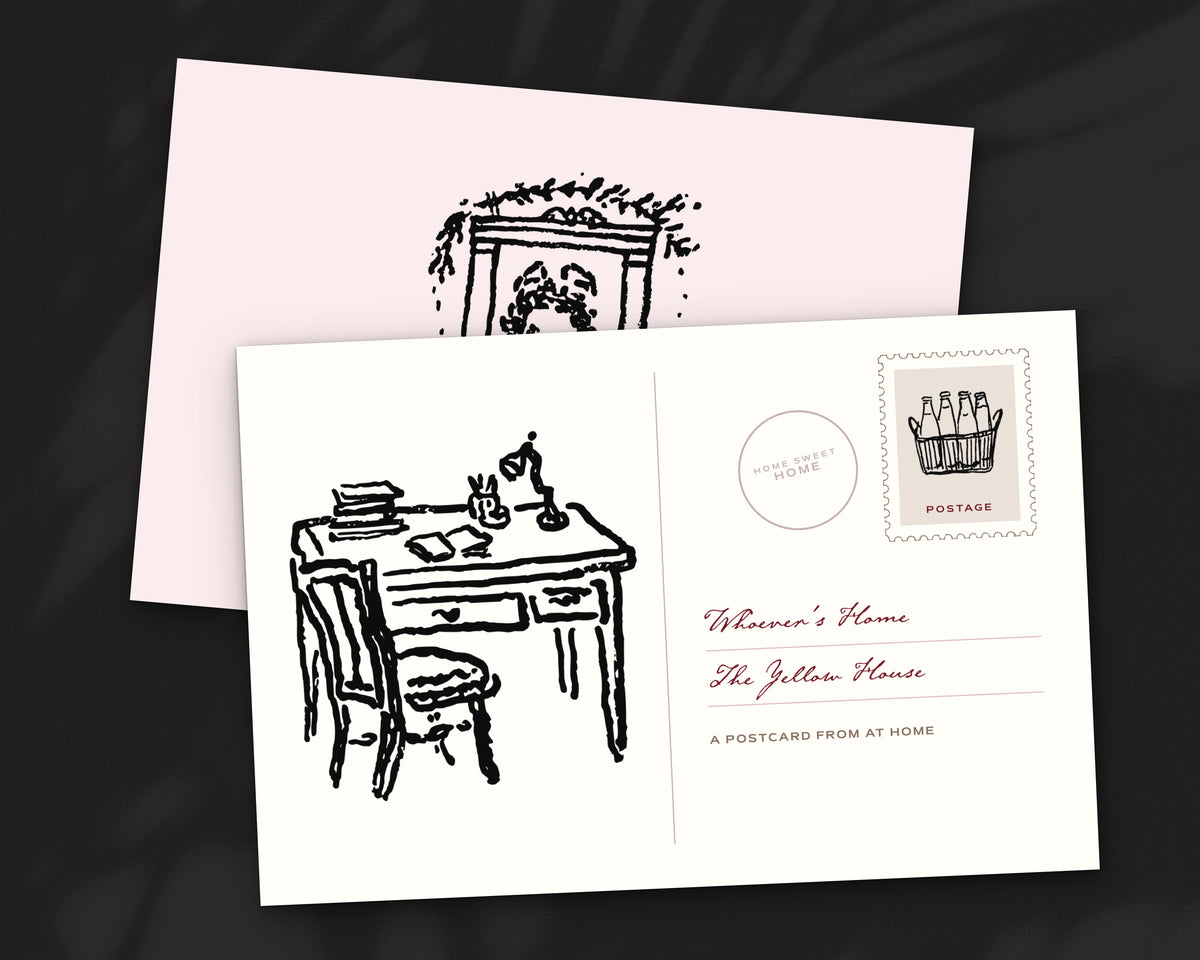 At Home Doodle Pack, postcard