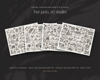 Bachelorette 4-Pack Doodle Bundle, the four packs inside