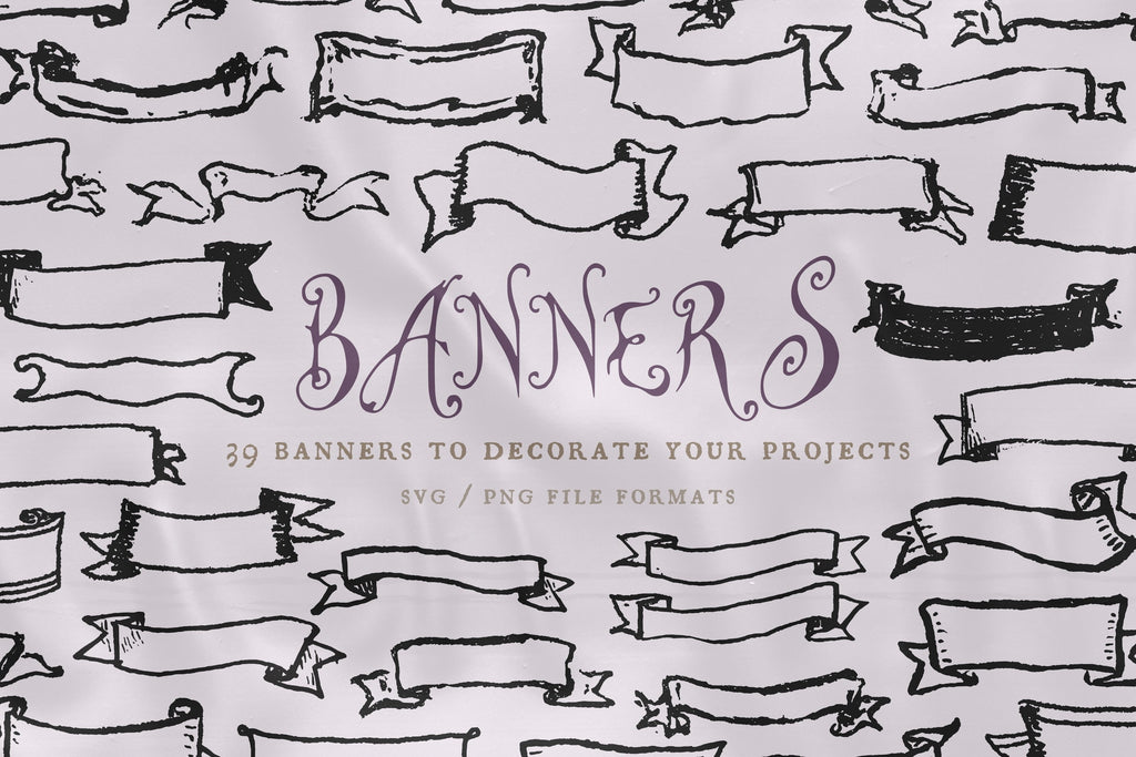 Ribbon Banner Design Assets, preview 1