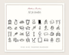 Bedtime Routine Doodle Pack, everything in the set