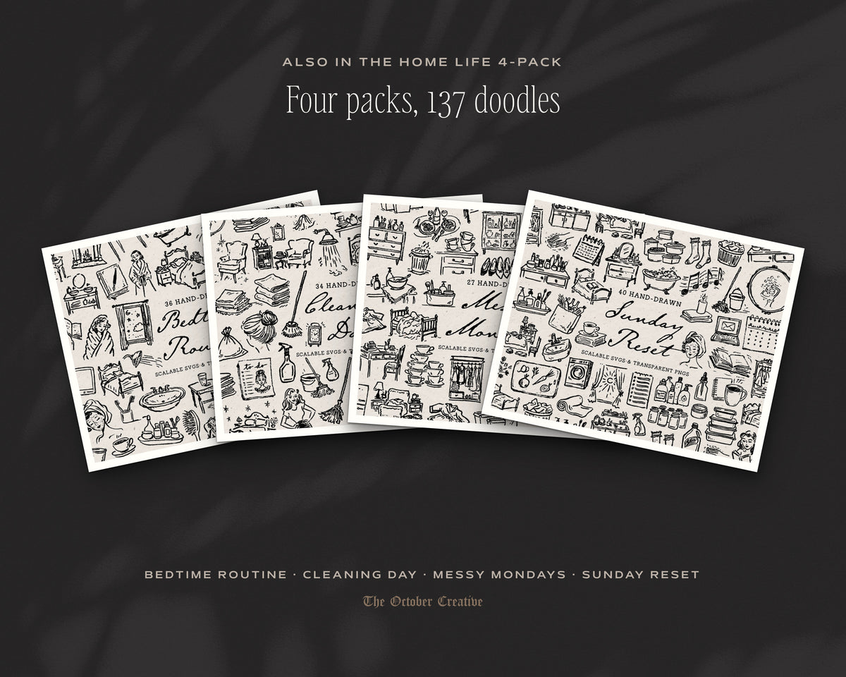 Bedtime Routine Doodle Pack, also in the bundle