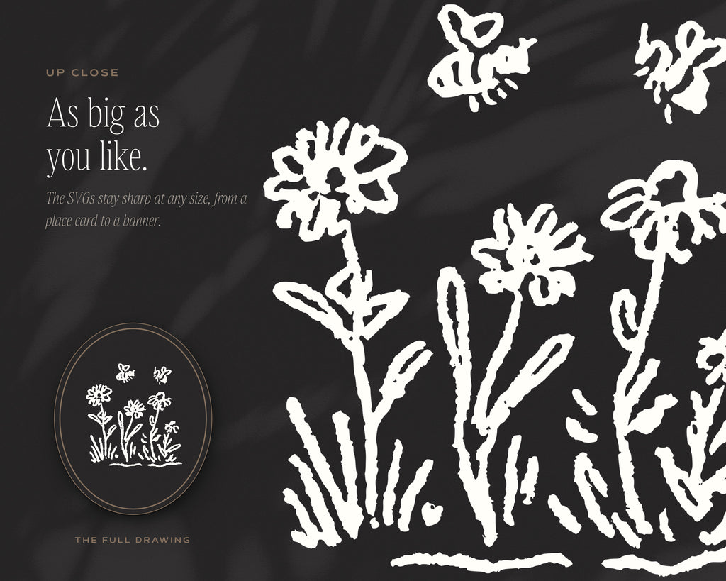 Beekeeping Doodle Pack, up close