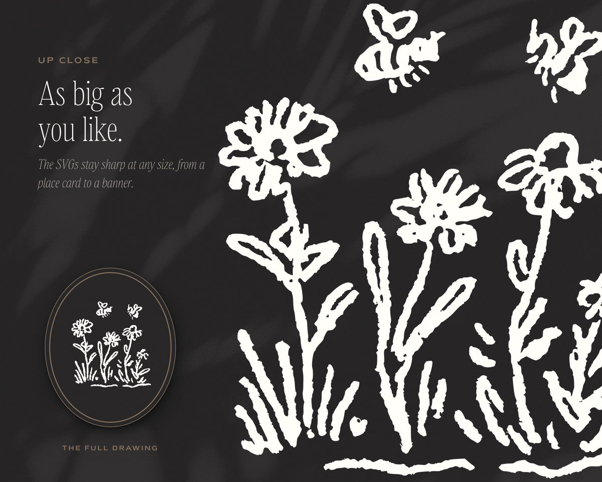 Beekeeping Doodle Pack, up close