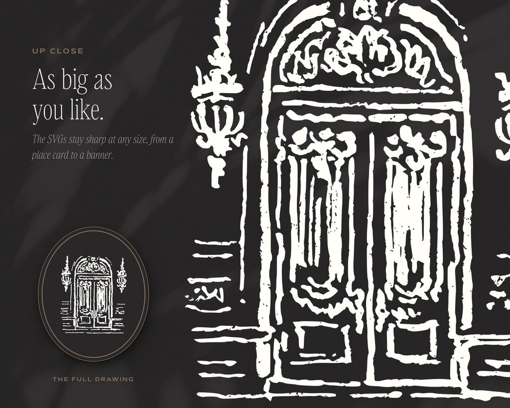 Black-Tie 4-Pack Doodle Bundle, up close