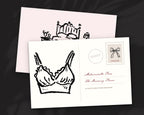 Boudoir Doodle Pack, postcard
