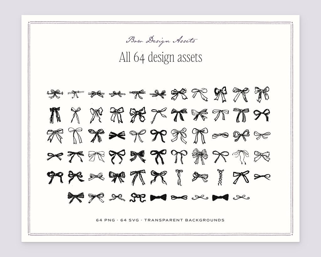 Bow Design Assets, everything in the set