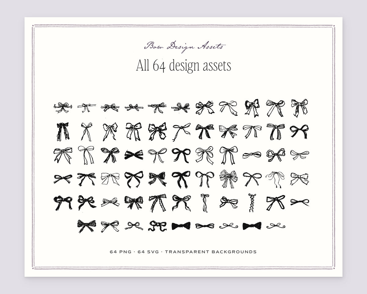 Bow Design Assets, everything in the set