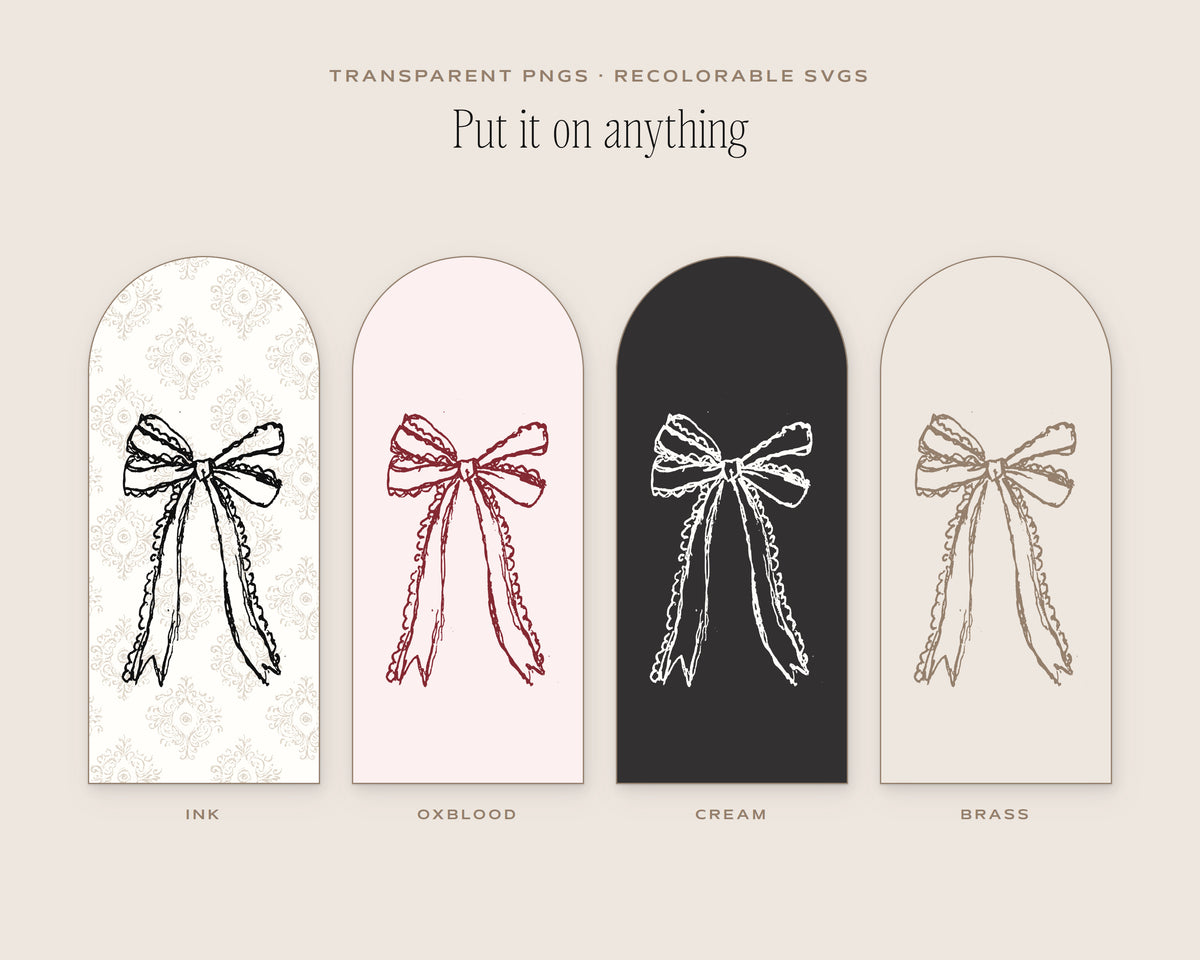 Bows Doodle Pack, put it on anything