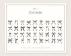 Bows Doodle Pack, everything in the set