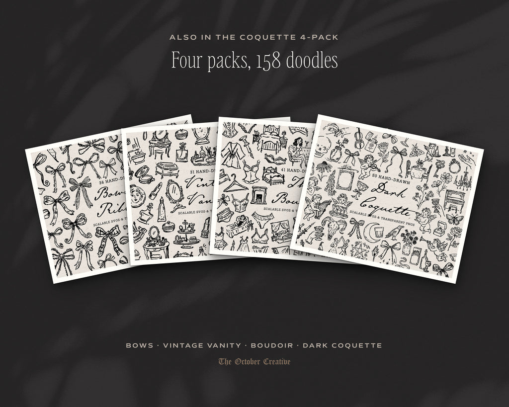 Bows Doodle Pack, also in the bundle