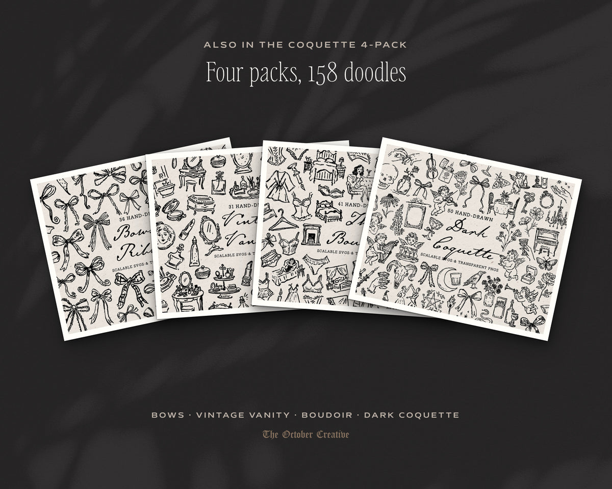 Bows Doodle Pack, also in the bundle