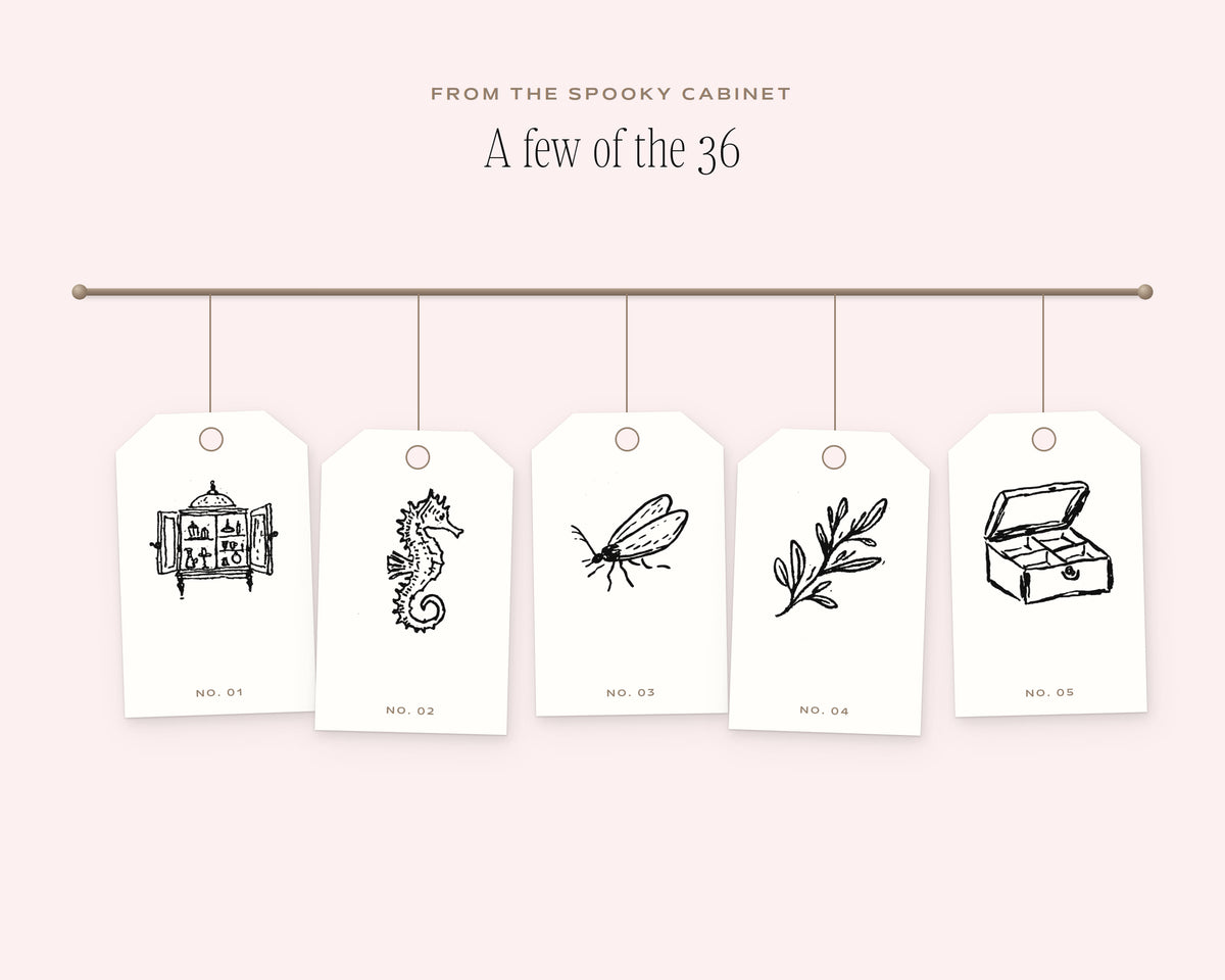 Cabinet of Curiosities Doodle Pack, on the rail