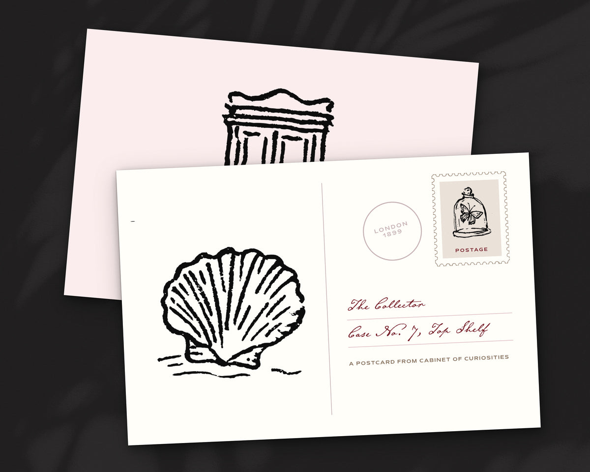 Cabinet of Curiosities Doodle Pack, postcard