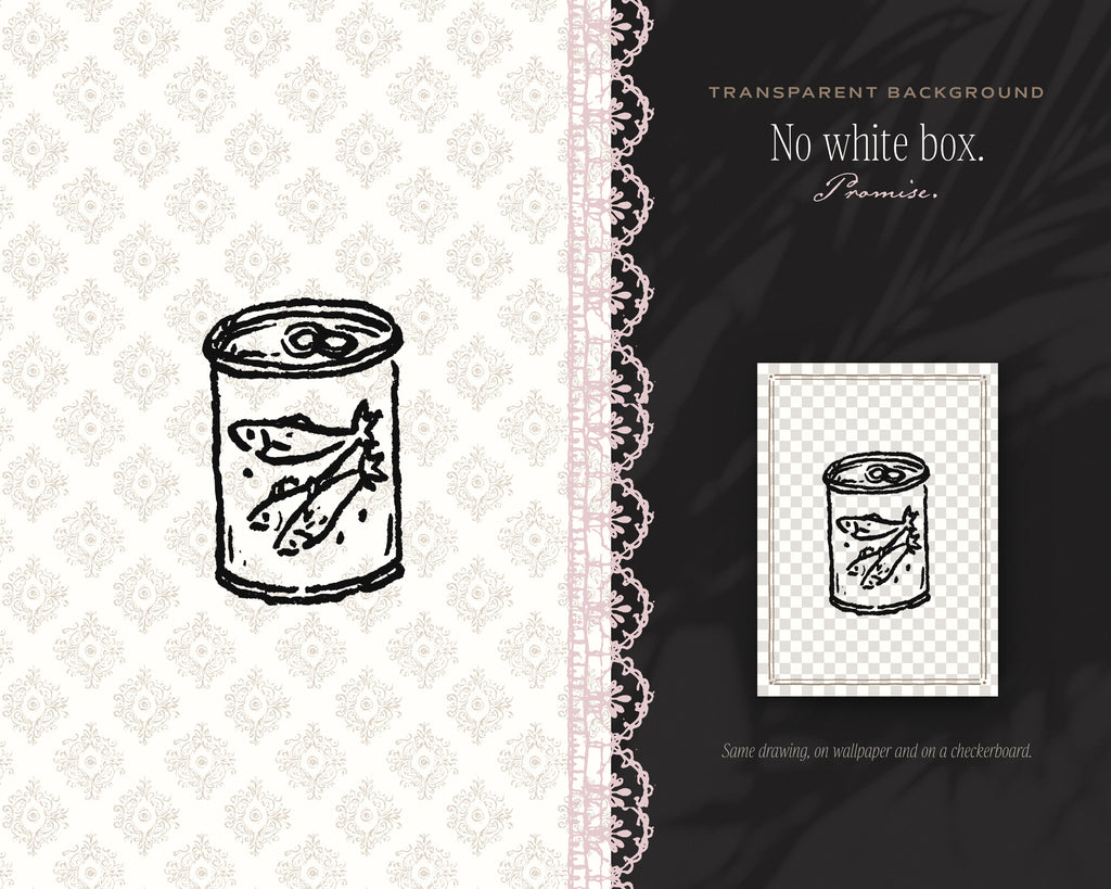 Charcuterie Doodle Pack, no white box