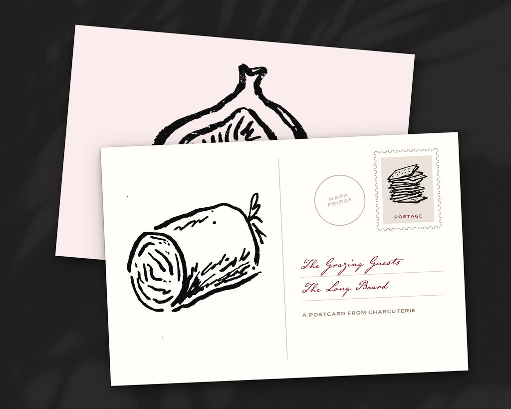 Charcuterie Doodle Pack, postcard