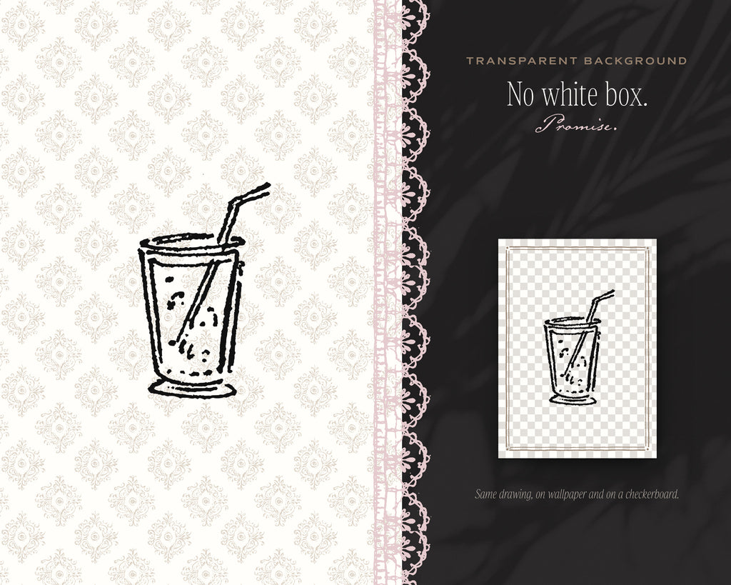 Cocktail Hour Doodle Pack, no white box