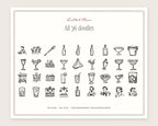Cocktail Hour Doodle Pack, everything in the set