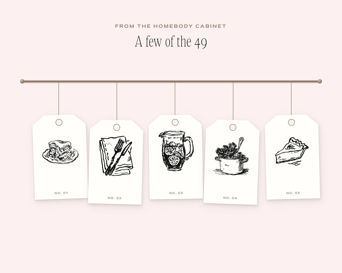 Comfort Food Doodle Pack, on the rail