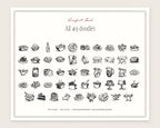 Comfort Food Doodle Pack, everything in the set