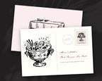 Comfort Food Doodle Pack, postcard