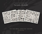 Comfort Food Doodle Pack, also in the bundle