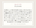 Coquette 4-Pack Doodle Bundle, everything in the set
