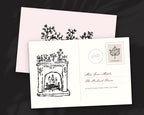 Cozy Autumn Doodle Pack, postcard