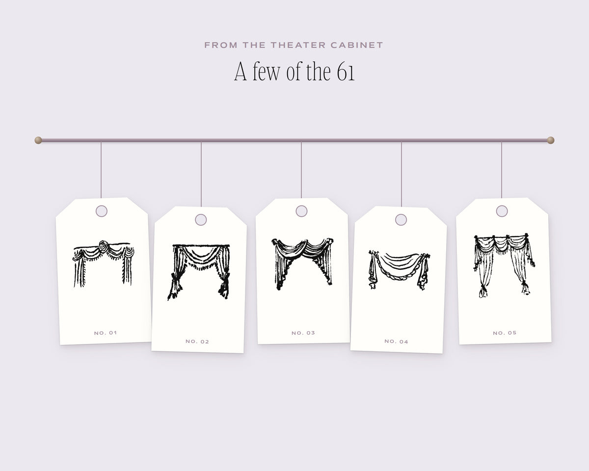 Curtain Design Assets, on the rail