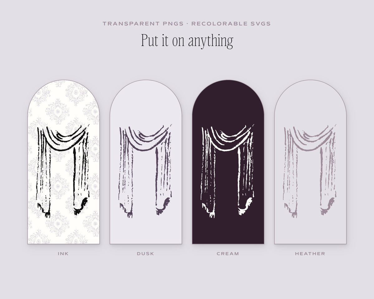 Curtain Design Assets, put it on anything