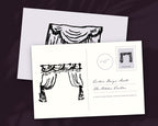 Curtain Design Assets, postcard