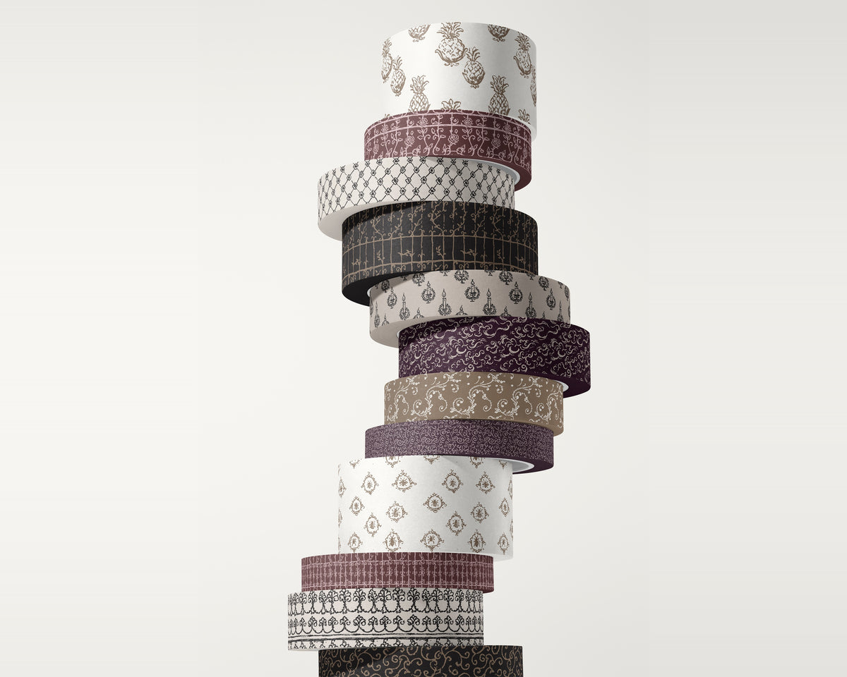 Damask & Ironwork Seamless Pattern Bundle, packaging tape