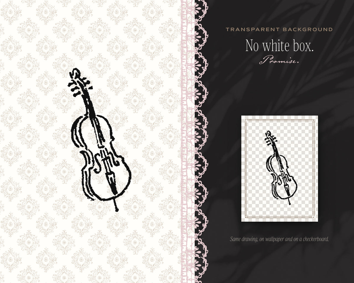 Dark Coquette Doodle Pack, no white box