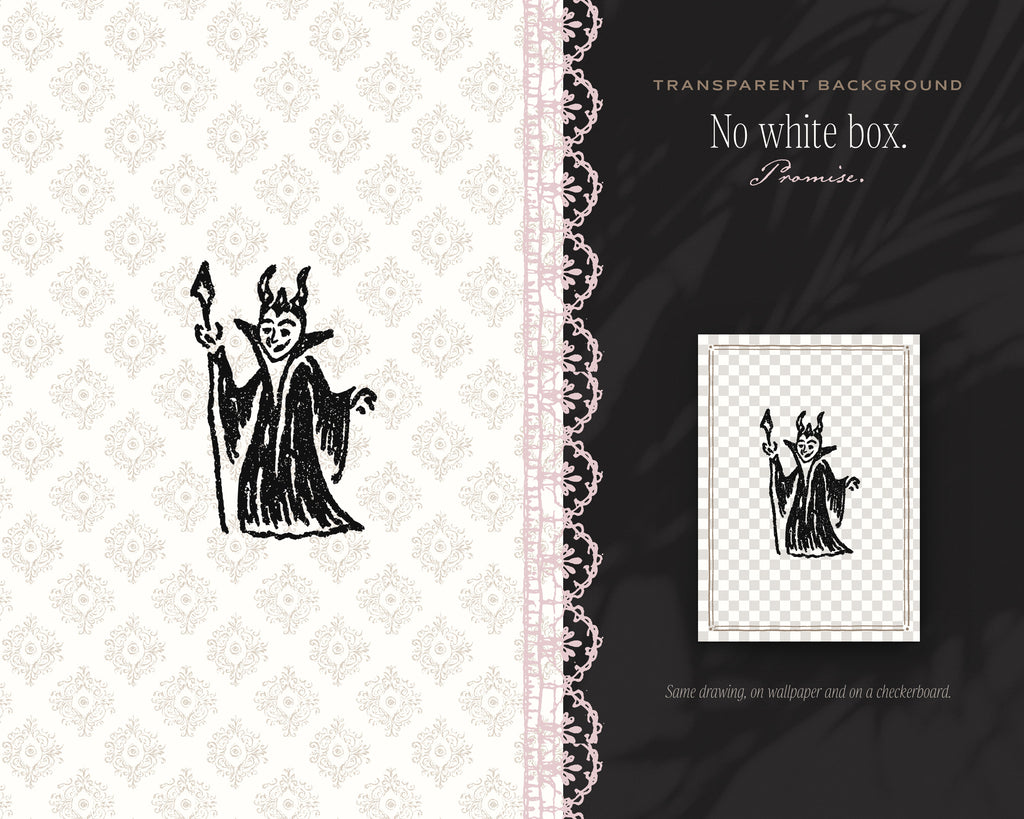 Dark Fairytale Doodle Pack, no white box