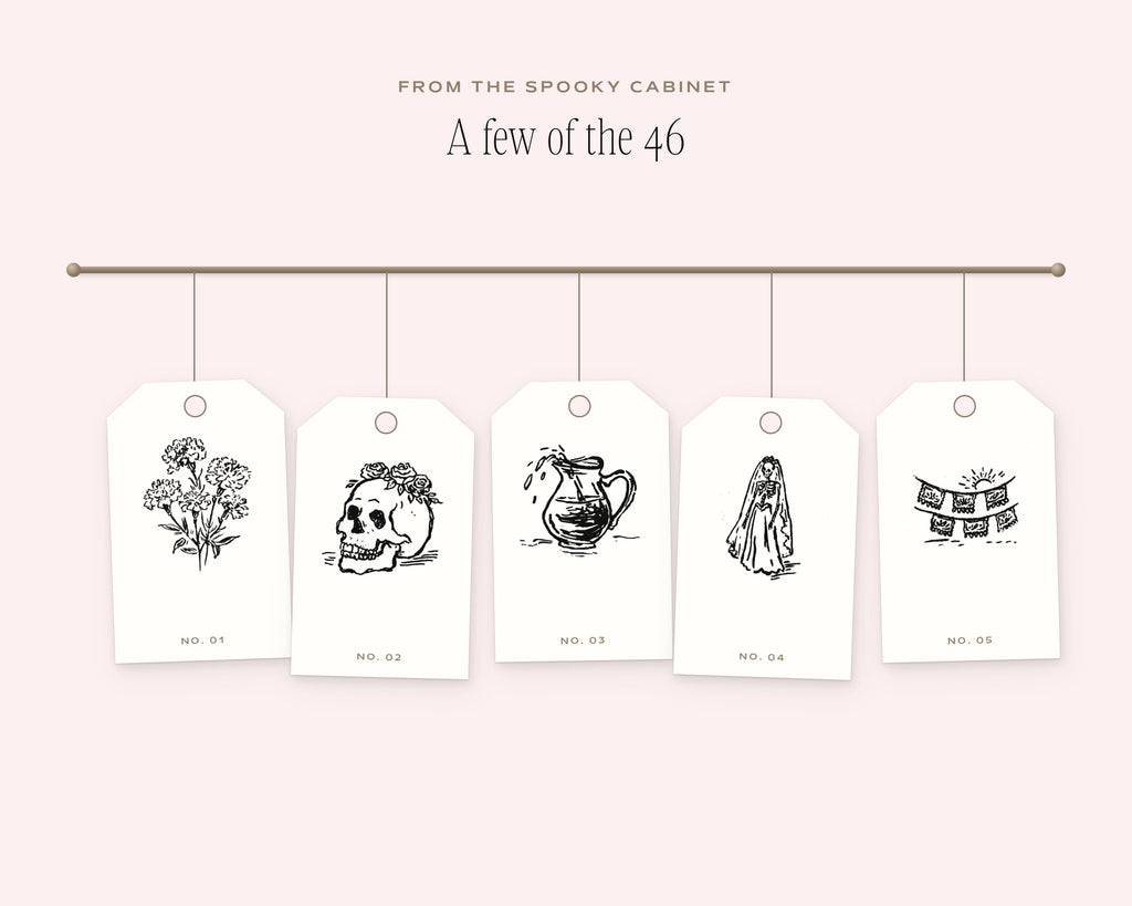 Dia de los Muertos Doodle Pack, on the rail